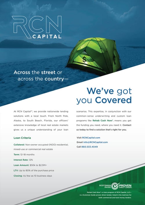 Look for RCN Capital in the October Scotsman Guide Commercial Edition