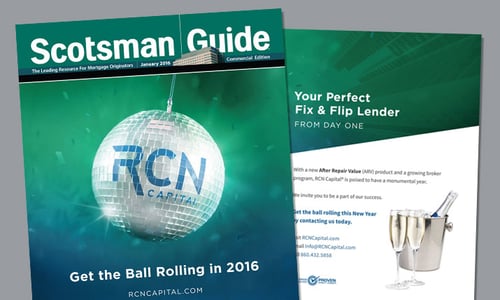 RCN Capital on Cover of 2016 January Scotsman Guide Commercial Edition